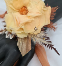 Load image into Gallery viewer, Preserved French rose rustic style corsage – school formal, prom, graduation, wedding
