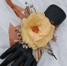 Load image into Gallery viewer, Preserved French rose rustic style corsage – school formal, prom, graduation, wedding
