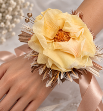 Load image into Gallery viewer, Preserved French rose rustic style corsage – school formal, prom, graduation, wedding
