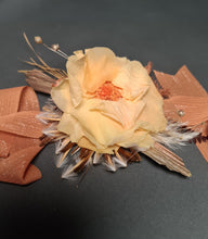 Load image into Gallery viewer, Preserved French rose rustic style corsage – school formal, prom, graduation, wedding
