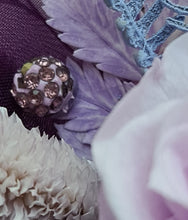 Load image into Gallery viewer, Violet purple tones preserved flowers corsage - School formal, prom, graduation, wedding
