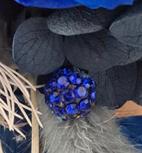 Load image into Gallery viewer, Preserved rose blue corsage &amp; buttonhole set - School formal, prom, graduation, wedding

