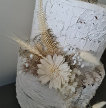 Load image into Gallery viewer, Boho Triple flowers cake topper - engagement, wedding
