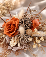 Load image into Gallery viewer, Rustic twigs preserved roses corsage &amp; boutonniere set - School formal, prom, graduation, wedding
