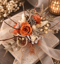 Load image into Gallery viewer, Rustic twigs preserved roses corsage &amp; boutonniere set - School formal, prom, graduation, wedding

