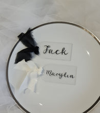 Load image into Gallery viewer, Personalised acrylic tag, custom wedding, event badge – Plain colour
