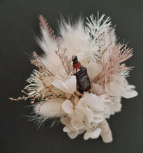 Load image into Gallery viewer, Unique Jack Daniels whiskey Boho preserved flowers buttonhole – Wedding, school formal
