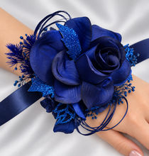 Load image into Gallery viewer, Dark Blue Glitter Corsage AB1162 - School formal, prom, graduation, wedding
