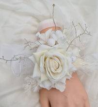Load image into Gallery viewer, Off White Everlasting Flowers Corsage AB1163 - School formal, prom, graduation, wedding
