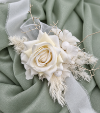 Load image into Gallery viewer, Off White Everlasting Flowers Corsage AB1163 - School formal, prom, graduation, wedding
