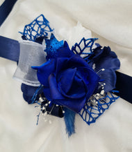 Load image into Gallery viewer, Dark Blue Glitter Corsage AB1164 - School formal, prom, graduation, wedding
