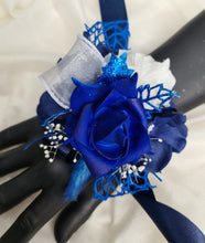 Load image into Gallery viewer, Dark Blue Glitter Corsage AB1164 - School formal, prom, graduation, wedding
