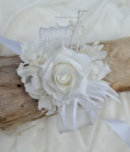 Load image into Gallery viewer, Off White Everlasting Flowers Corsage AB1165 - School formal, prom, graduation, wedding
