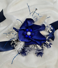 Load image into Gallery viewer, Dark Blue Glitter Corsage AB1166 - School formal, prom, graduation, wedding
