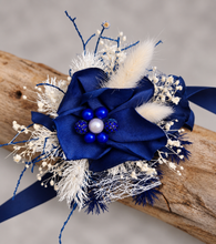 Load image into Gallery viewer, Dark Blue Glitter Corsage AB1166 - School formal, prom, graduation, wedding
