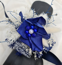 Load image into Gallery viewer, Dark Blue Glitter Corsage AB1166 - School formal, prom, graduation, wedding
