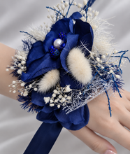 Load image into Gallery viewer, Dark Blue Glitter Corsage AB1166 - School formal, prom, graduation, wedding

