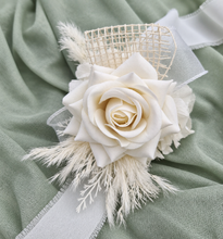 Load image into Gallery viewer, Off White Everlasting Flowers Corsage AB1167 - School formal, prom, graduation, wedding
