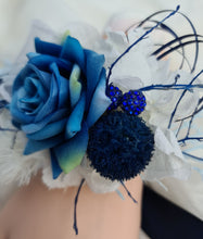 Load image into Gallery viewer, Dark Blue &amp; Green Corsage AB1168 - School formal, prom, graduation, wedding
