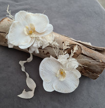 Load image into Gallery viewer, Real touch nude orchid corsage &amp; buttonhole set AB1180 - School formal, prom, graduation, wedding
