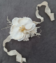 Load image into Gallery viewer, Real touch nude orchid corsage &amp; buttonhole set AB1180 - School formal, prom, graduation, wedding
