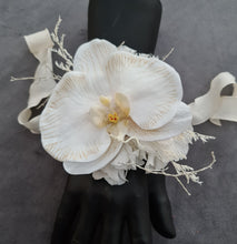 Load image into Gallery viewer, Real touch nude orchid corsage &amp; buttonhole set AB1180 - School formal, prom, graduation, wedding
