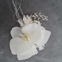Load image into Gallery viewer, Real touch white orchid corsage &amp; buttonhole set AB1181 - School formal, prom, graduation, wedding

