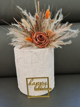 Load image into Gallery viewer, Fluffy orange / terracotta / neutral Cake topper
