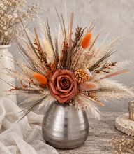 Load image into Gallery viewer, Fluffy orange / terracotta / neutral Cake topper

