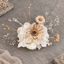 Load image into Gallery viewer, Champagne gold, white, neutral Double cake topper
