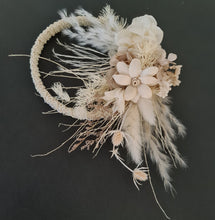 Load image into Gallery viewer, Handcrafted boho preserved flowers hoop / cake topper – 5inch
