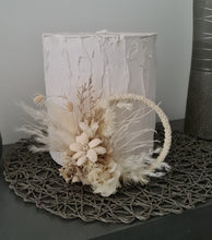 Load image into Gallery viewer, Handcrafted boho preserved flowers hoop / cake topper – 5inch
