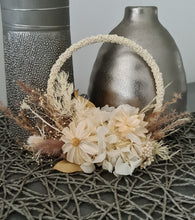 Load image into Gallery viewer, Handcrafted boho daisy flowers hoop / cake topper – 5inch
