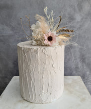 Load image into Gallery viewer, Champagne gold &amp; blush Floral Cake topper
