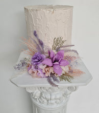 Load image into Gallery viewer, Violet, purple, blush Floral Cake Topper
