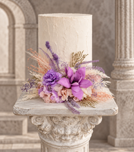 Load image into Gallery viewer, Violet, purple, blush Floral Cake Topper

