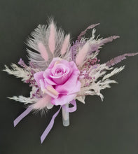 Load image into Gallery viewer, Pink, violet &amp; neutral Fluffy Floral Cake Topper
