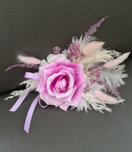 Load image into Gallery viewer, Pink, violet &amp; neutral Fluffy Floral Cake Topper

