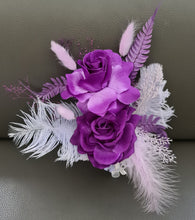 Load image into Gallery viewer, Dark Purple &amp; lilac Floral Cake Topper
