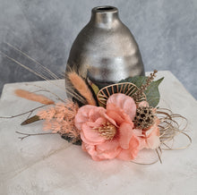 Load image into Gallery viewer, Peach &amp; Green Floral Cake Topper - Wedding, Engagement

