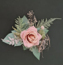 Load image into Gallery viewer, Sage &amp; blush floral cake topper x 2 - wedding, engagement, birthday
