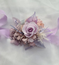 Load image into Gallery viewer, Pastel violet purple preserved rose corsage AB2027 - School formal, prom, graduation
