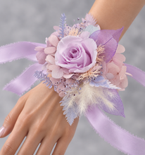 Load image into Gallery viewer, Pastel violet purple preserved rose corsage AB2027 - School formal, prom, graduation
