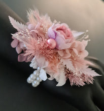 Load image into Gallery viewer, Romantic dusty pink peony everlasting flowers corsage &amp; buttonhole AB2029 - School formal, prom, graduation
