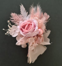 Load image into Gallery viewer, Romantic dusty pink peony everlasting flowers corsage &amp; buttonhole AB2029 - School formal, prom, graduation
