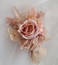 Load image into Gallery viewer, Romantic dusty pink peony everlasting flowers corsage &amp; buttonhole AB2029 - School formal, prom, graduation

