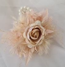 Load image into Gallery viewer, Sophisticated nude peony everlasting flowers corsage &amp; buttonhole AB2031 - School formal, prom, graduation
