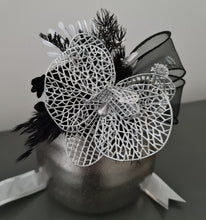 Load image into Gallery viewer, Silver &amp; Black Orchid flower corsage AB2038 - School formal, prom, graduation
