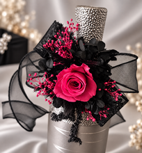 Load image into Gallery viewer, Hot pink fuchsia Preserved rose corsage AB2039 - School formal, prom, graduation
