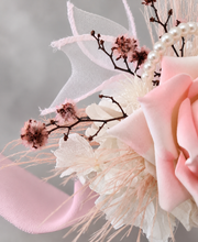 Load image into Gallery viewer, Everlasting preserved flowers corsage pastel pink &amp; white AB2045 - School formal, prom, graduation
